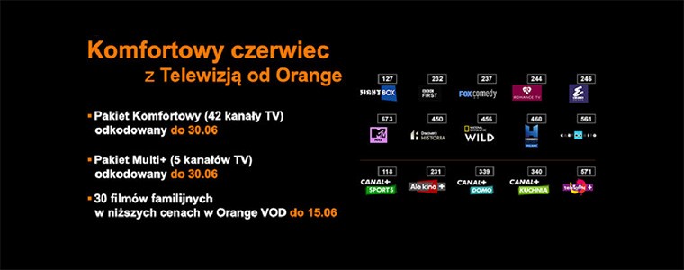 Orange Wy Cza Ograniczenia Sporo Kana W Tv Teraz Za Darmo