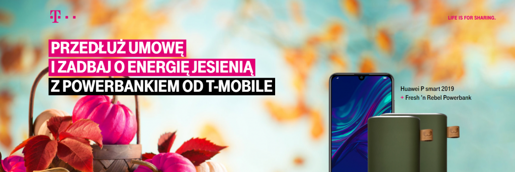 Przedłużenie umowy w T-Mobile to powerbank w prezencie - PanWybierak.pl