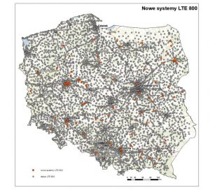mapa zasięgu LTE Orange