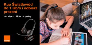 orange światłowód