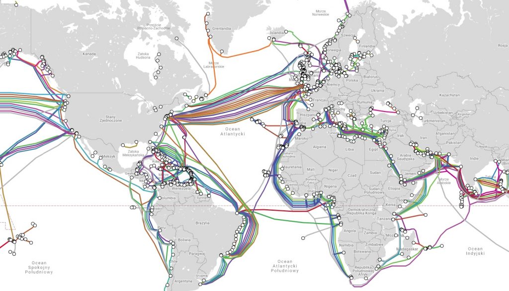 mapa kabli internetowych