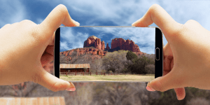 robienie zdjęcia smartfonem