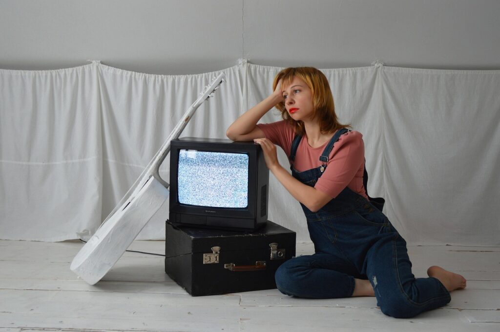 kobieta i tv