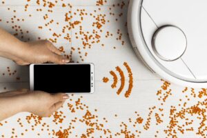 Internet WiFi wykorzystywany do sterowania odkurzaczem