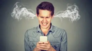 irytacja na smartfon