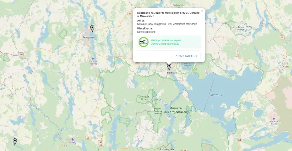 gdzie nad&nbsp;jezioro mazury