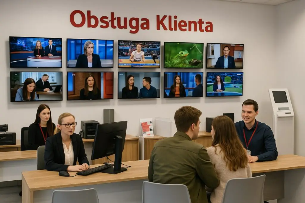 dział obsługi klienta u dostawcy internetu